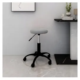 vidaXL Bürostuhl Drehbar Samt Hellgrau