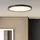 Brilliant Tuco 1 LED-Deckenaufbau-Paneel 25 cm schwarz/weiß