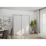 moeblo Schiebetürenschrank EVA 160 x 195 x 61 cm Weiß