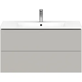 Duravit Waschtischunterschrank 2 Auszüge 102 x 55 x 48,1 cm Grau Matt
