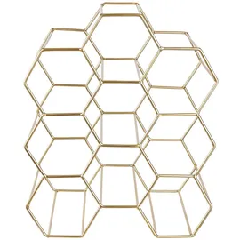 BUTLERS Weinregal 36 x 30 x 18 cm Gold