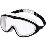 SWAUSWAUK Schwimmbrille Kinder - Kind Taucherbrille Mädchen Jungen 4-12 Jahre Größere Linse Wasserdicht Anti Fog (Schwarz & Weiß1)