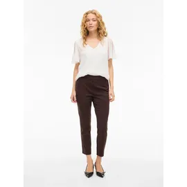 VILA T-Shirt VIFALIA V-Neck S/S Top Jersey Weiß S (36)