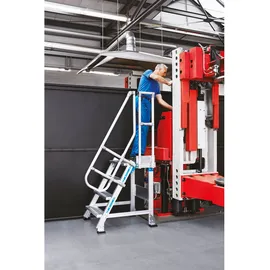 ZARGES Treppenpodest 45° 1000 mm 0,80 m Aluminium/Stahl