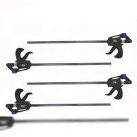 Vago-Tools 4x Schnellspannzwinge 300 mm Einhandzwinge Klemmzwinge Schraubzwingen