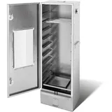 Smoki Räucherofen aus geprägtem Stahl mit Sichtfenster: 120cm hoch.