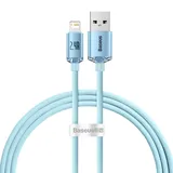 Baseus Crystal Shine Series Schnellladedatenkabel USB auf iP 2.4A 1m blau