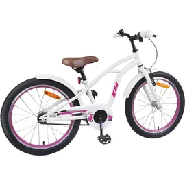 vidaXL Kinderfahrrad 18 Zoll weiß