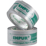 EMPUR Klebeband PUR-THERM Rolle 66 m, Kunststoff, grau/silber