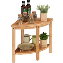 Relaxdays Eckregal 42 x 55 x 39,5 cm Natur