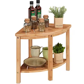 Relaxdays Eckregal 42 x 55 x 39,5 cm Natur
