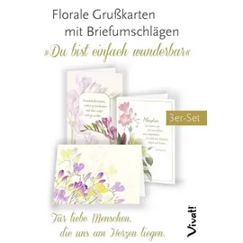 St. Benno 3er-Set Grußkarten »Du bist einfach wunderbar«