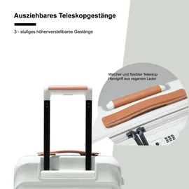 TRAVELHOUSE Capri Koffer-Set 3-tlg. weiß/creme
