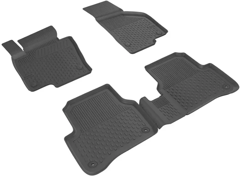 Gummifußmatten für VW Passat B7 2010-14 Sahler