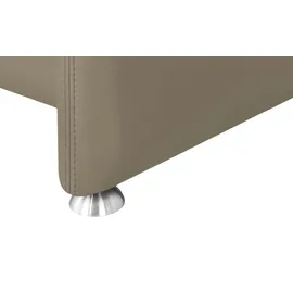 meinSofa Fernsehsessel Manon Leder 98 x 94 x 92 cm Grau