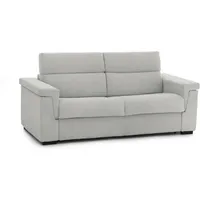 2-sitzer Schlafsofa Prospera, Schlafsofa Fürs Wohnzimmer, Gepolstert, Abnehmbar, 100 % Made In Italy-qualität, 185x95 H100 Cm, Hellgrau - Dmora