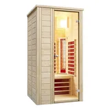 InfraWorld - Vario Natura 103 Infrarotkabine Infrarotstrahler Flächenheizung 103x100x195 cm