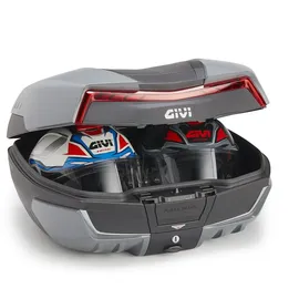 GIVI Maxia 5 58 Liter Topcase (Graphit mit rot reflektierend)