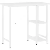 vidaXL Computertisch Weiß 80x40x72 cm MDF und Metall