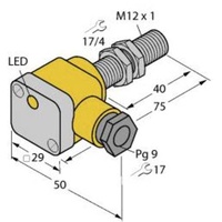 Turck Sensor bündig PNP, Wechsler BI3U-EG12SK-VP4X