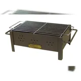 EDM Tischgrill Mit Verzinktem Grillrost  schwarz
