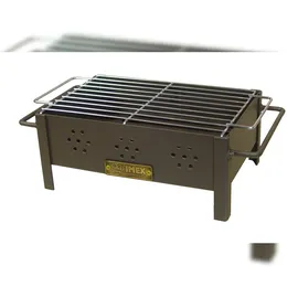 EDM Tischgrill Mit Verzinktem Grillrost  schwarz