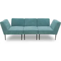 DOMO collection Sofa-Eckelement 700010 Lieferzeit nur 2 Wochen, auch einzeln stellbar, Modul - als Ecke oder Abschluss einsetzbar, Cord-Bezug blau