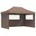 vidaXL Faltpavillon 4,4 x 1,5 m inkl. 3 Seitenteile Braun