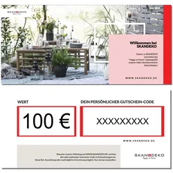 skandeko Geschenk-Gutschein, 100 Euro