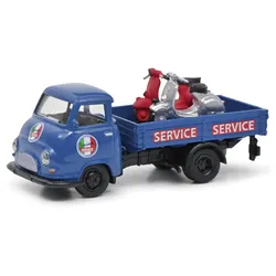 Hanomag Kurier Vespa Service mit 2 Vespas Modell von Schuco 1:87