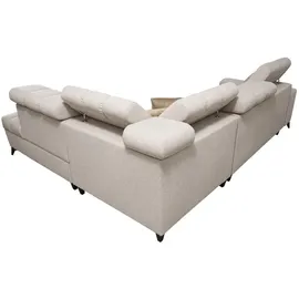 Kaiser Möbel Modernes, modisches, elegantes Ecksofa mit Schlaffunktion GRECO VII Avra Mintz Links