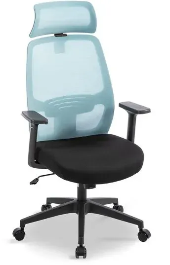 BOOOM Drehstuhl Faro Stoff Blau, Schwarz Blau /