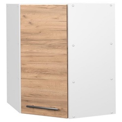Vicco Eckhängeschrank »Hängeschrank 57 cm Fame-Line Weiß Goldkraft« (1 Hängeschrank) Eckhängeschrank weiß