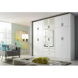 Rauch Kleiderschrank RAUCH "Hildesheim", weiß, B:275cm H:231cm T:58cm, Holzwerkstoff, Schränke, Kleiderschrank Drehtürenschrank, inkl. Spiegel, Passepartout und Schubkasten mit Inneneinteilung