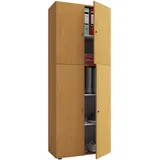 VCM my office Aktenschrank Lona 913846 buche 4 Fachböden 70,2 x 39,0 x 183,0 cm