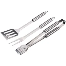 Alpina Grillzange 3-teilig Edelstahl Silber