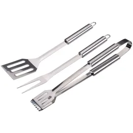 Alpina Grillzange 3-teilig Edelstahl Silber