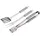 Alpina Grillzange 3-teilig Edelstahl Silber