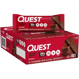 Quest Nutrition Chocolate Brownie Riegel 12 x 60 g