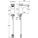 Schell Xeris Kaltwasser-Armatur Chrom