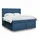 vidaXL Boxspringbett 180 x 200 cm Blau