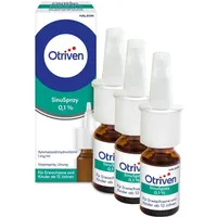 3er Set Otriven SinuSpray 0,1% Nasenspray 10 ml