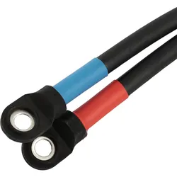 Q-Batteries Dose Euro Din 160A Kupplung 50mm2 grau (mit Endableiter 1500mm) Griff fest mit Gehäuse verbunden, nicht geschraubt!