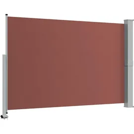 vidaXL Seitenmarkise Ausziehbar 160 x 300 cm Braun Polyester