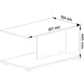akord furniture factory Akord Margo Weiß Holz 90 x 45 x 50 cm