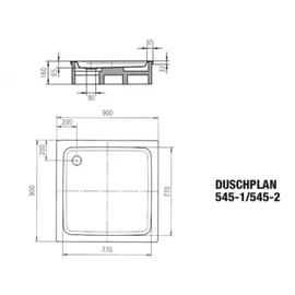 Kaldewei Duschplan 545-2