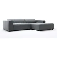 Hülsta-Sofa Ecksofa 432 Eckgarnitur Wohnlandschaft Stoff anthrazit grau 300x185