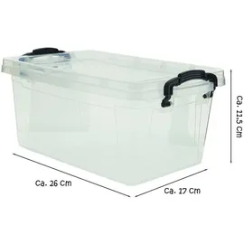 CENTI Warenhandels GmbH Centi Aufbewahrungsbox 11,5 x 26 x 17 cm 1-tlg. transparent