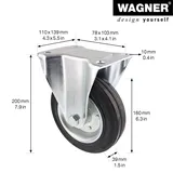 wagner® design yourself Transportgeräte-Bockrolle RO 8180 160 kg