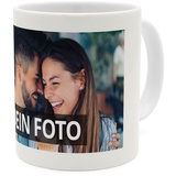 PhotoFancy® - Fototasse mit eigenem Bild - Personalisierte Tasse mit eigenem Foto selbst gestalten - Weiß